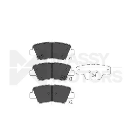 KAVO BRAKE PAD RR  # KBP-3025