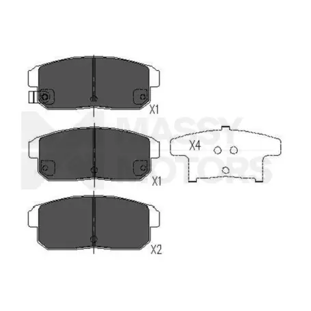 KAVO BRAKE PAD RR  # KBP-4547