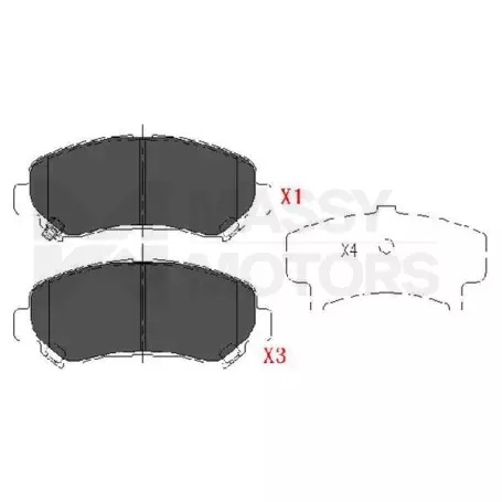 KAVO BRAKE PAD FR  # KBP-6519