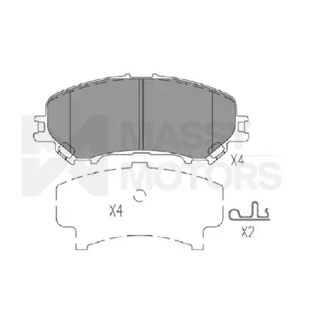 KAVO BRAKE PAD FR  # KBP-6614