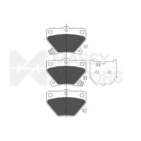 KAVO BRAKE PADS RR  # KBP-9013