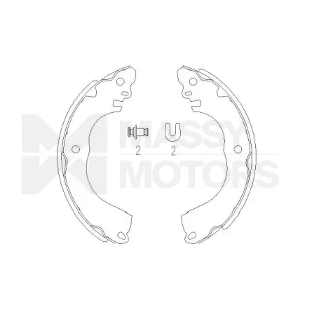 KAVO BRAKE SHOE  # KBS-7416